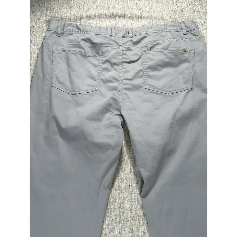 Johnnie-O Sawyer 5 Pocket Stretch Twill Pants Mens 40x32 Cloudbreak Gray